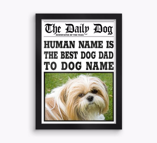'The Daily Dog' - Personalised {breedFullName} Framed Print